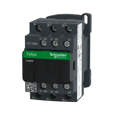 Контактор 9 A, катушка 220В AC, 3 полюса, LC1D09M7 Schneider Electric