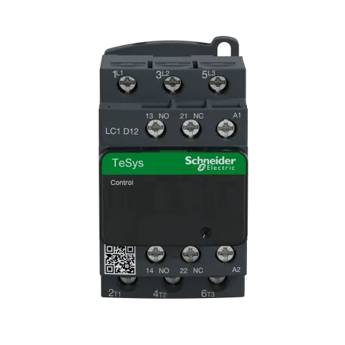 Контактор 12 A, катушка 220 В AC, 3 полюса, LC1D12M7 Schneider Electric