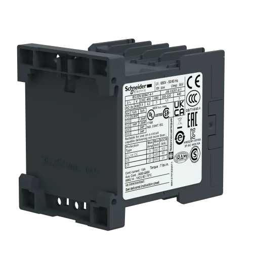 Контактор 9 A, катушка 220В AC, 3 полюса, LC1K0910M7 Schneider Electric