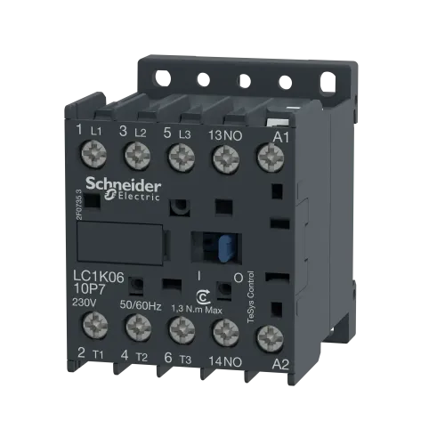 Контактор 9 A, катушка 220В AC, 3 полюса, LC1K0910M7 Schneider Electric