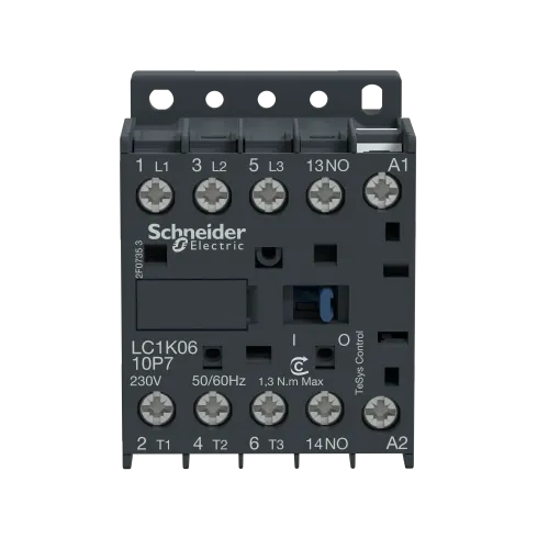 Контактор 9 A, катушка 220В AC, 3 полюса, LC1K0910M7 Schneider Electric