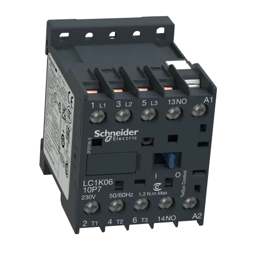 Контактор 9 A, катушка 220В AC, 3 полюса, LC1K0910M7 Schneider Electric