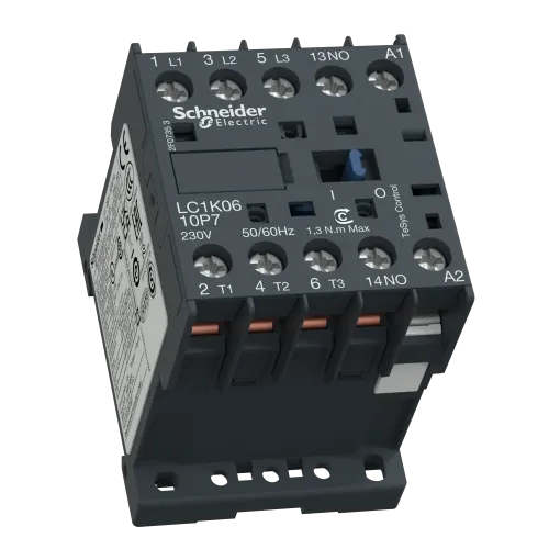 Контактор 9 A, катушка 220В AC, 3 полюса, LC1K0910M7 Schneider Electric