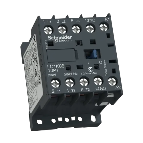 Контактор 9 A, катушка 220В AC, 3 полюса, LC1K0910M7 Schneider Electric