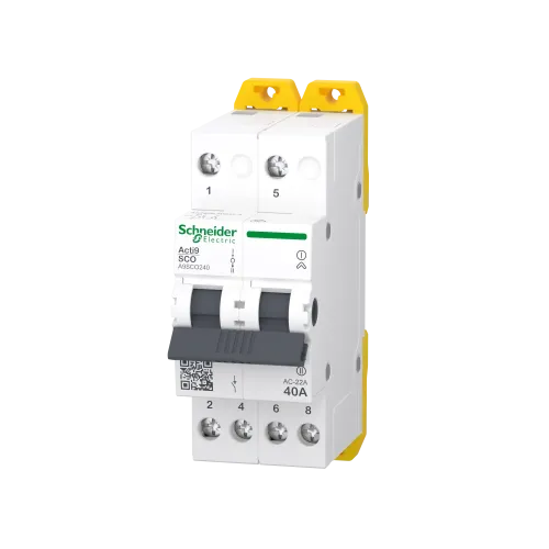 Переключатель ввода резерва 40А, 2 полюса, iSSW Acti9 Schneider Electric A9SCO240