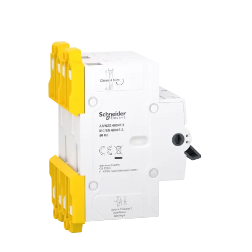 Переключатель ввода резерва 63А, 2 полюса, iSSW Acti9 Schneider Electric A9SCO263