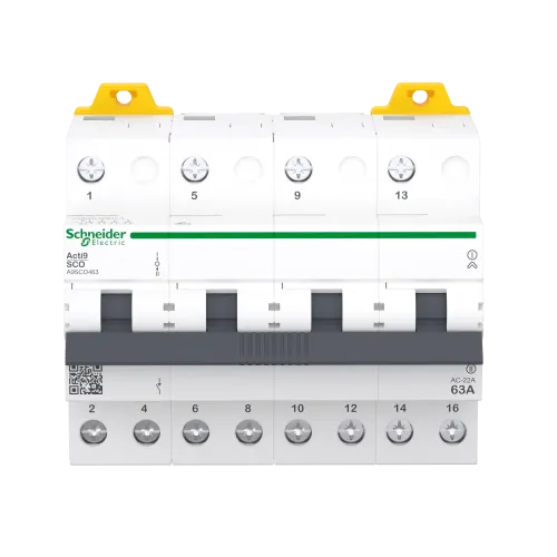 Переключатель ввода резерва 63А, 4 полюса, iSSW Acti9 Schneider Electric A9SCO463