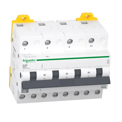 Переключатель ввода резерва 63А, 4 полюса, iSSW Acti9 Schneider Electric A9SCO463