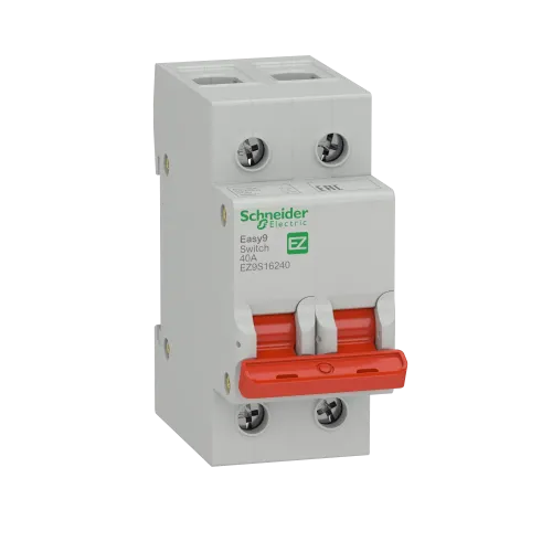 Выключатель нагрузки "І-О" 40 А, двухполюсный, EZ9S16240 Schneider Electric