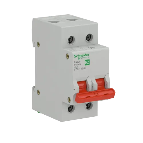 Выключатель нагрузки "І-О" 40 А, двухполюсный, EZ9S16240 Schneider Electric