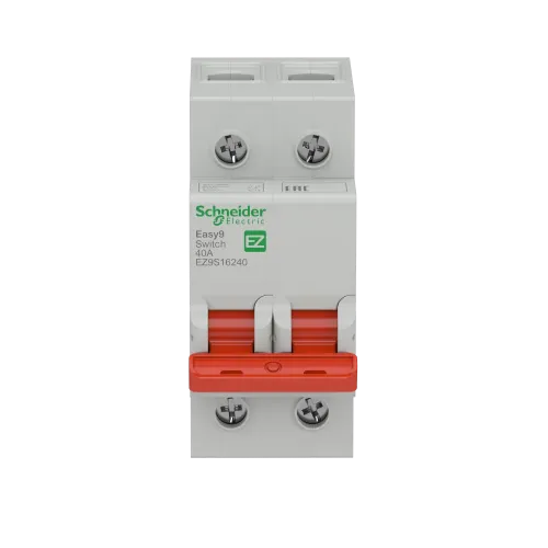 Выключатель нагрузки "І-О" 40 А, двухполюсный, EZ9S16240 Schneider Electric