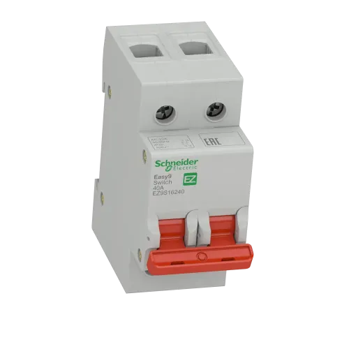 Выключатель нагрузки "І-О" 40 А, двухполюсный, EZ9S16240 Schneider Electric