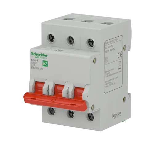 Выключатель нагрузки "І-О" 40 А, трехфазный, EZ9S16340 Schneider Electric