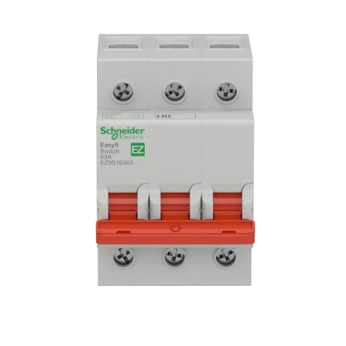 Выключатель нагрузки "І-О" 63 А, трехфазный, EZ9S16363 Schneider Electric