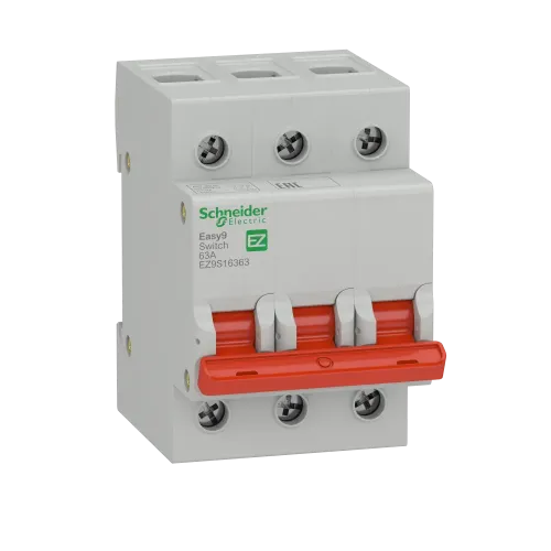 Выключатель нагрузки "І-О" 63 А, трехфазный, EZ9S16363 Schneider Electric