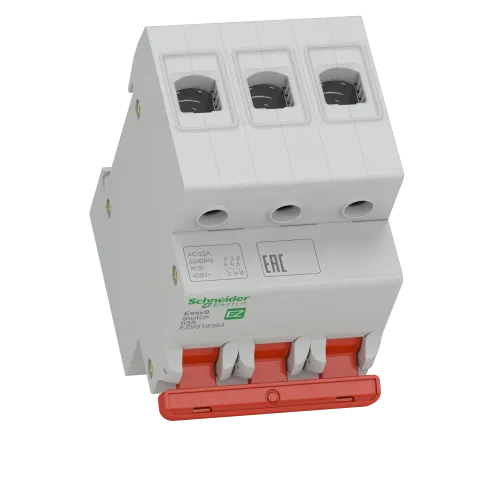 Выключатель нагрузки "І-О" 63 А, трехфазный, EZ9S16363 Schneider Electric