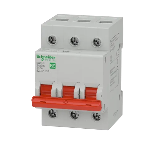 Выключатель нагрузки "І-О" 100 А, трехфазный, EZ9S16391 Schneider Electric