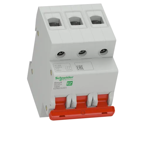 Выключатель нагрузки "І-О" 100 А, трехфазный, EZ9S16391 Schneider Electric