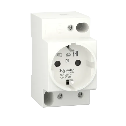 Розетка щитовая на din-рейку 16A 250В, iPC A9A15310 Schneider Electric