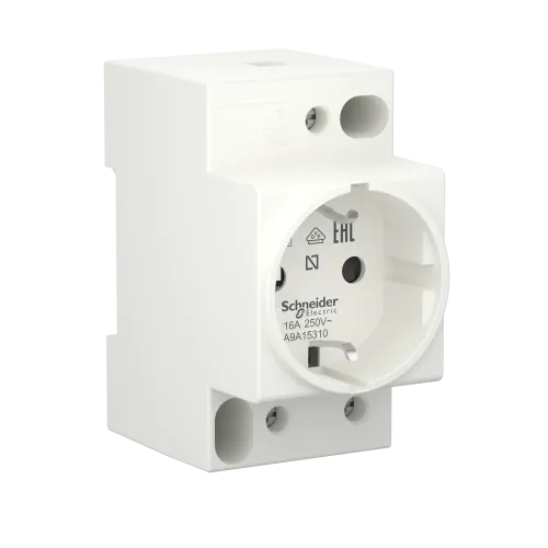 Розетка щитовая на din-рейку 16A 250В, iPC A9A15310 Schneider Electric