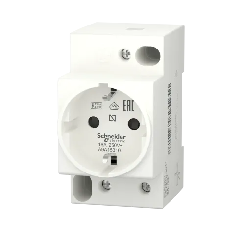 Розетка щитовая на din-рейку 16A 250В, iPC A9A15310 Schneider Electric