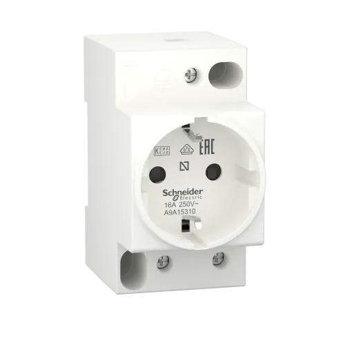 Розетка щитовая на din-рейку 16A 250В, iPC A9A15310 Schneider Electric
