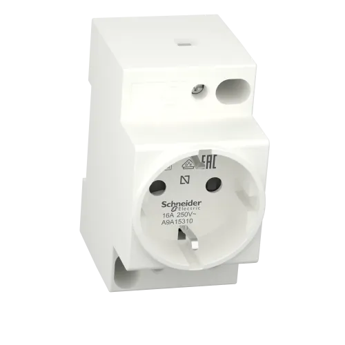 Розетка щитовая на din-рейку 16A 250В, iPC A9A15310 Schneider Electric