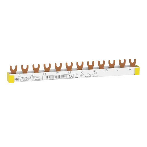 Вилочная гребенка, 3L, 18 мм, 12 модулей, 63 A R9XFH312