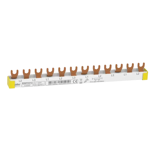 Вилочная гребенка, 3L, 18 мм, 12 модулей, 63 A R9XFH312