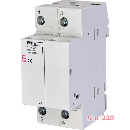 Разъединитель для предохранителей PCF 10 2P 32A 690V AC ETI 2550003