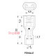 Наконечник-соединитель Faston 250 "мама" 0,5-1,5 кв.мм, e.terminal.stand.fdfn1.25.250.red Enext s4039000