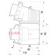 Силовая вилка стационарная 2Р+Z, 250В, 16А, IP67, Tarel 3624-230