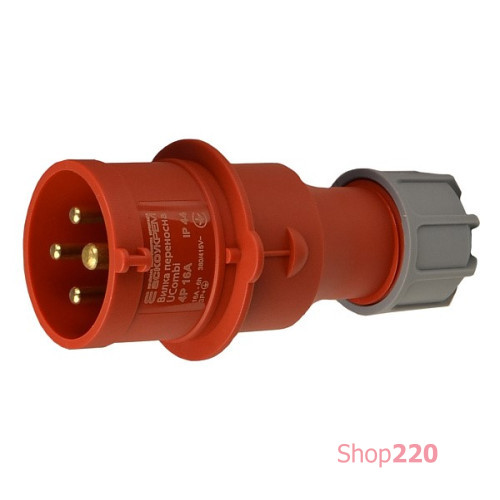 Вилка переносная 16А, 4P, IP44, UCombi АСКО-УКРЕМ A0080010106
