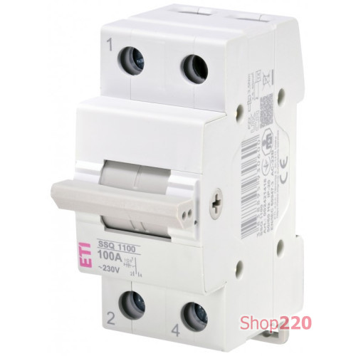 Переключатель нагрузки 1-0-2, 100A 1p, SSQ 1100 ETI 2421418