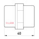 Изолятор пластиковый без крепления (под болт М8), e.bus.sm.stand.40.bk Enext s054010