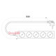 Удлинитель 5 гнезд, 5м, с заземлением, baby protect, e.es.5.5.zb Enext s042017