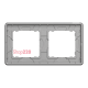 Рамка 2 поста, черное стекло, Sedna Design SDD361802