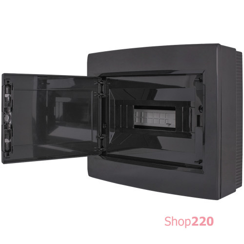 Щит черного цвета на 12 модулей, навесной, e.plbox.pro.n.12b.black ENEXT CP32912B