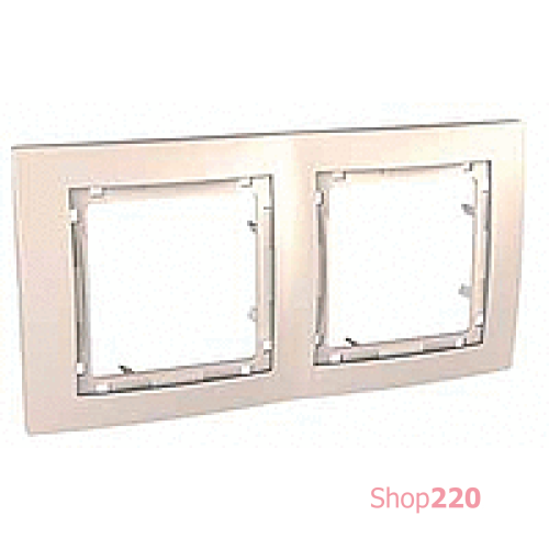 Рамка 2-на, слоновая кость, MGU4.004.25 Schneider Unica