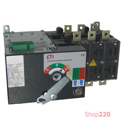 Переключатель нагрузки "1-0-2" с мотор-приводом, 1250A 3P , LA MO CO 3P 5 230V AC ETI 4667325