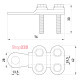 Наконечник кабельный на винтах, e.end.stand.clamp.185.240 Enext s0170008