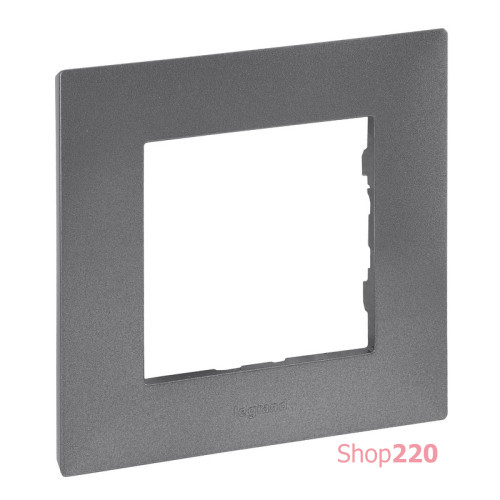 Рамка 1 пост, сталь, Niloe Step Legrand 863491