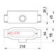 Соединитель ревизионный Т-образный для труб 1-1/4", e.industrial.pipe.db.revise.t.1-1/4" Enext i0560004