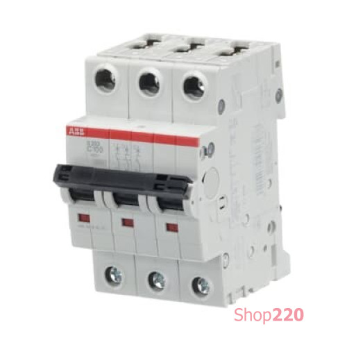 Автомат 100А, 3 полюса, тип C, S203-C100 ABB 2CDS253001R0824