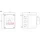 Переключатель 1-0-2 в корпусе, 40 А 3 фазы, IP65, CS 40 53 PN2 ETI 4773199