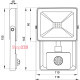 Прожектор светодиодный с датчиком движения 10Вт, 6000К, e.LED.flood.stand.sensor.10.6000 ENEXT l0790010