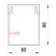 Короб пластиковый перфорированный 80х80мм, 2м, e.trunking.perf.stand.80.80 Enext s13033016