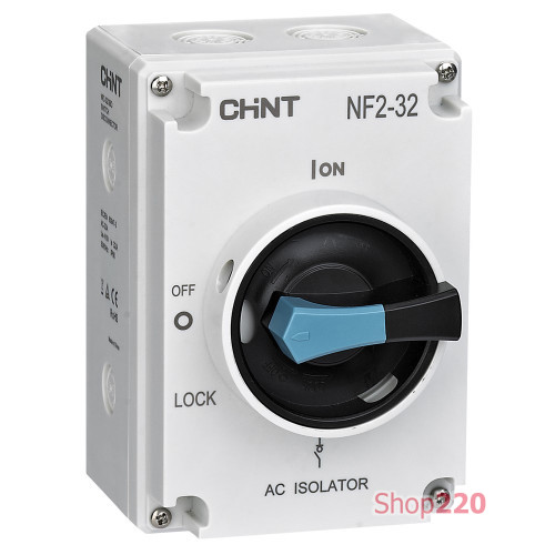 Выключатель нагрузки в боксе NF2-63/3BO 3 полюса, IP65 Chint 324161