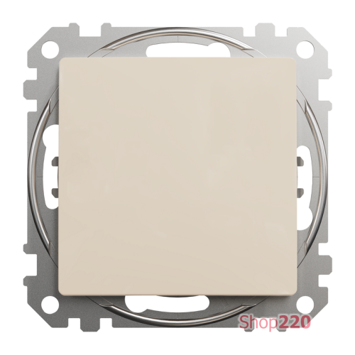 Кнопка 1 клавишная, бежевый, Sedna Design SDD112111