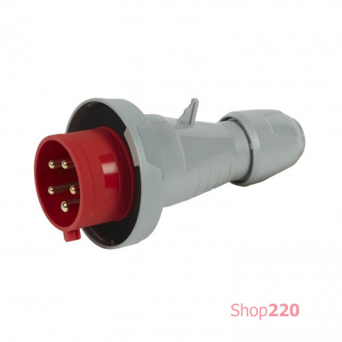 Силовая вилка 32A, 380В, 5 полюсов, Tempra Pro 555439 Legrand